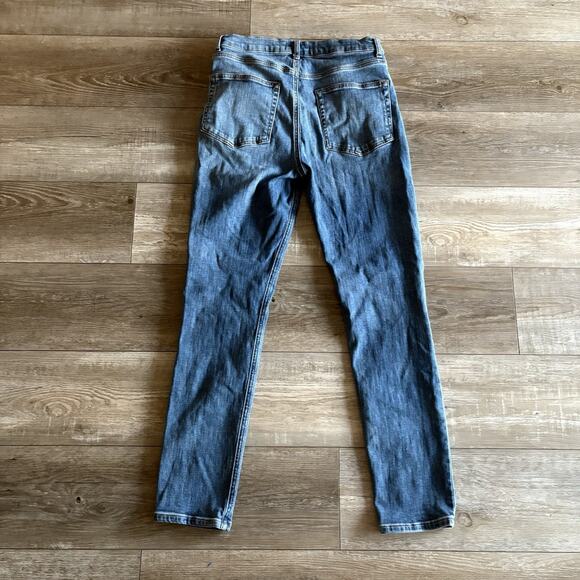 Reformation Destin High Rise Skinny Jeans 30 (29.5" Inseam) Stretch Blue Denim - Picture 10 of 10